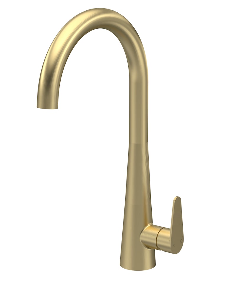image 1 of Situla Kitchen Mono Mixer Tap Single Lever Brushed Brass 398mm | Copper | Brushed Brass | 1