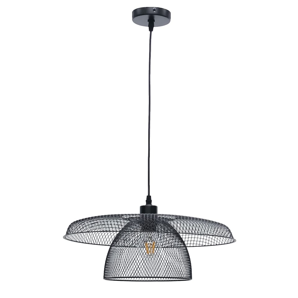 image 1 of Set of 2 Cassidy - Black Ceiling Pendant Flex Suspension Kits for Easy Fit Shades | Black | 1