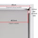 image 2 of FURNISHED Blackout Roller Blind with Black Glitter Trim and Red Bow Trimmable Window Shade | Red | Red | (W) 45cm x (L) 210cm