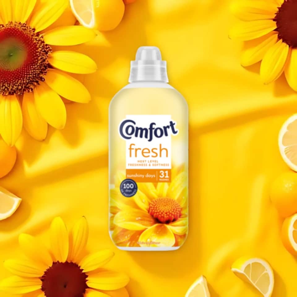 image 1 of Comfort Fabric Conditioner Sunshiny Days 930ml 31 Washes | Yellow | 930ml | 8
