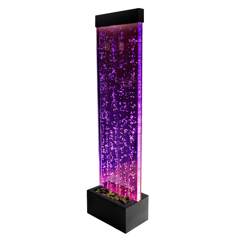 image 1 of Primrose Bubble Water Wall Water Feature with Colour Changing LEDs 150cm