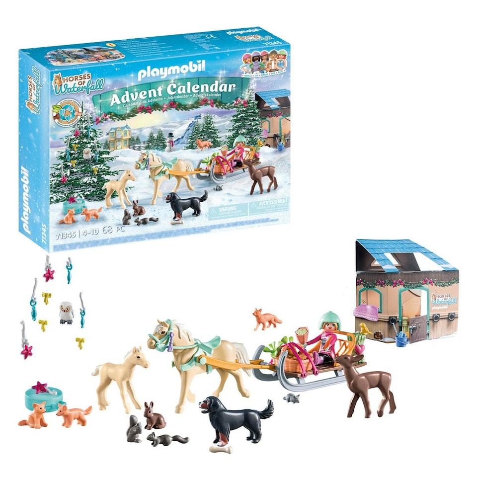 image 1 of PLAYMOBIL 71345 Advent Calendar Christmas Sleigh Ride