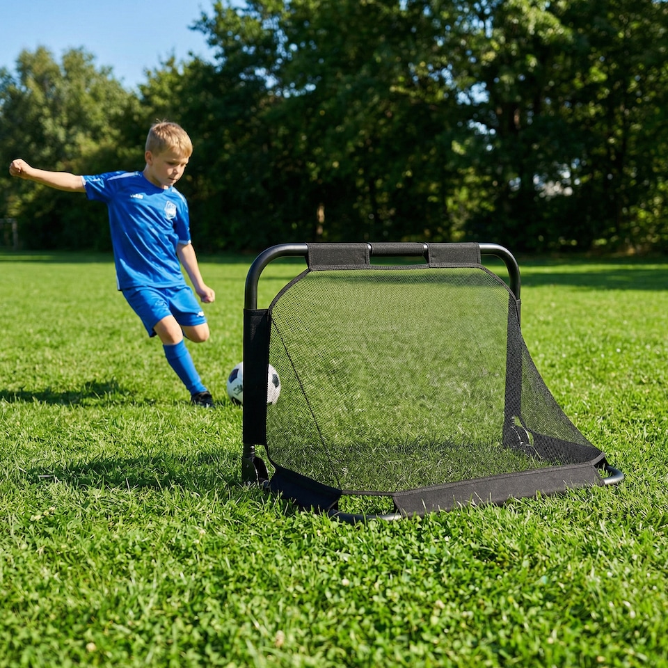 image 1 of COSTWAY Kids 3 x 2 FT Portable Pop-up Football Training Equipment
