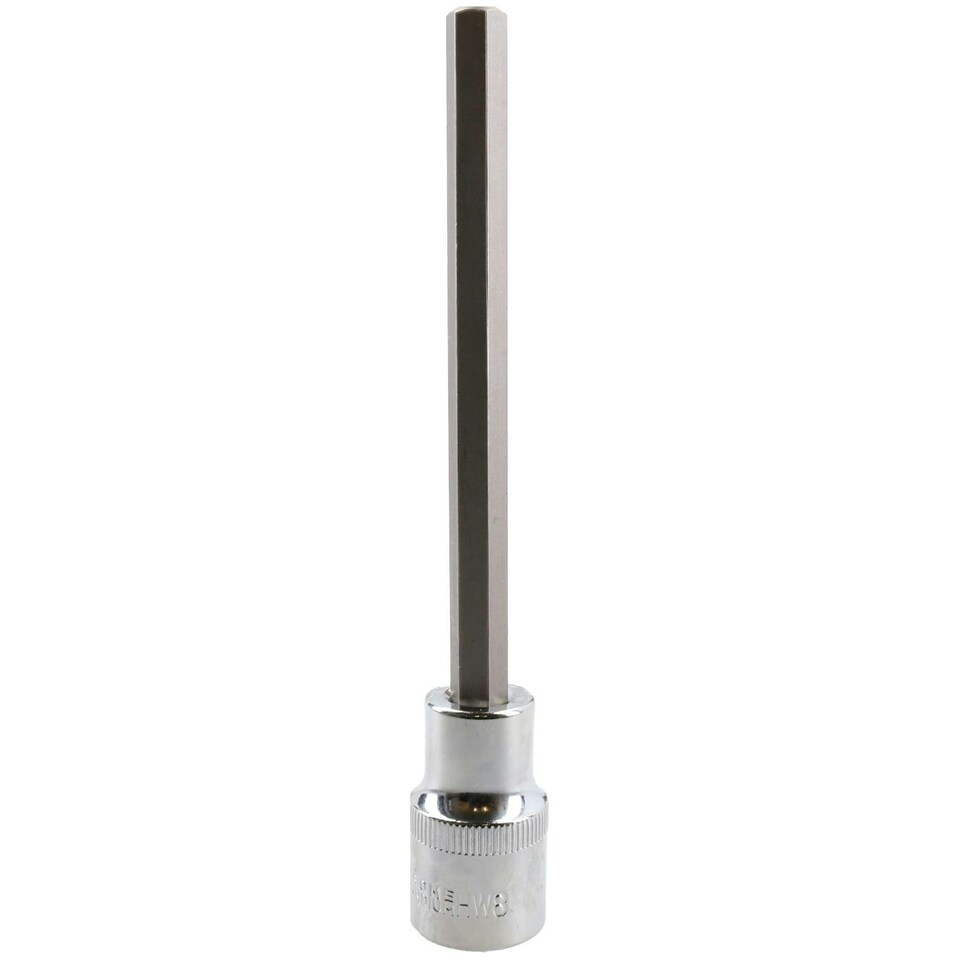 image 1 of 8mm Hex Allen Key Long Bit Internal Socket Metric 1/2" Drive 140mm Length Cr-V