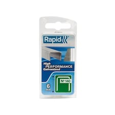 Rapid 140 Series Galvanised Staples - Galvanised - 6 mm leg length