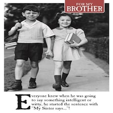On the Ceiling, Birthday Card Brother from Sister, Funny Birthday Card Brother Birthday Card from Sister, Birthday Card for Brother,
