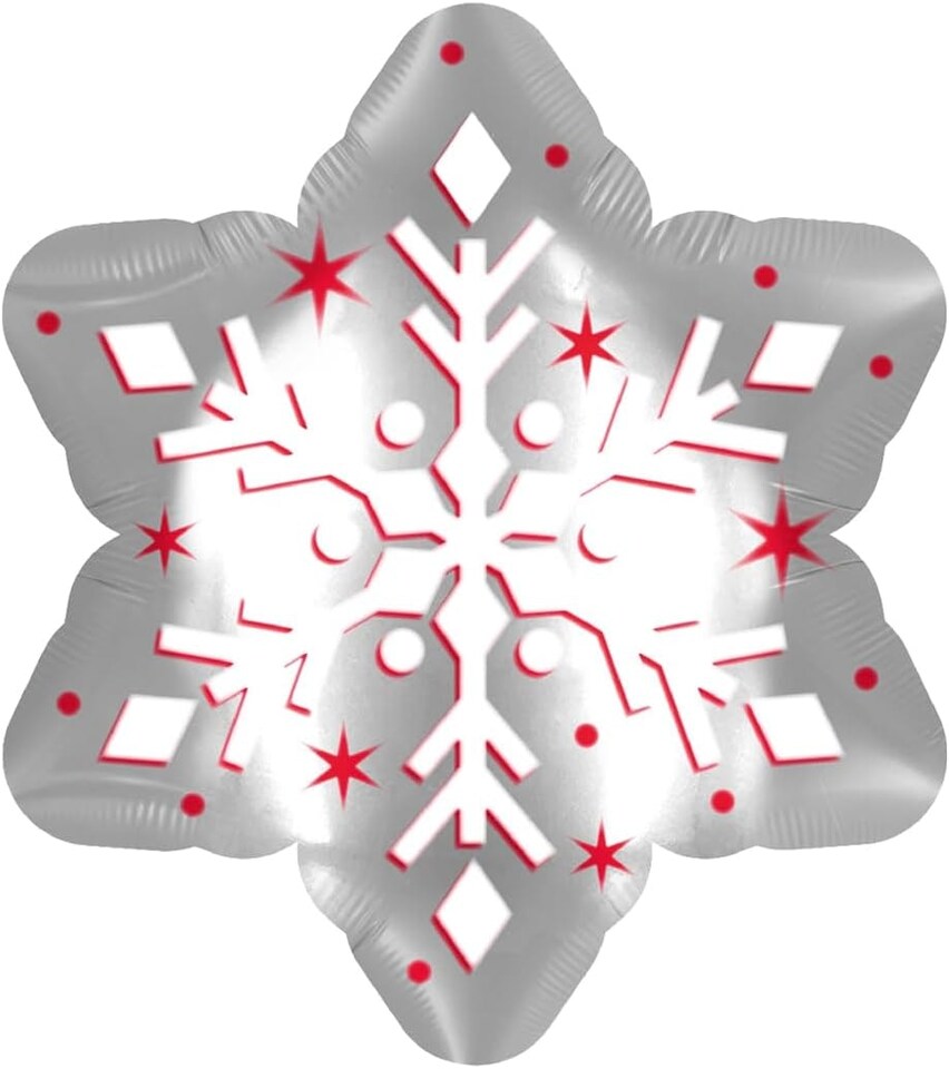 image 1 of Snowflake Christmas Giant Foil Balloon 57X51Cm
