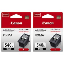 2x Canon PG540L Black Genuine Ink Cartridges