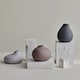 image 4 of Blomus Nona Set of 3 Porcelain Vases - Bark, Micro Chip