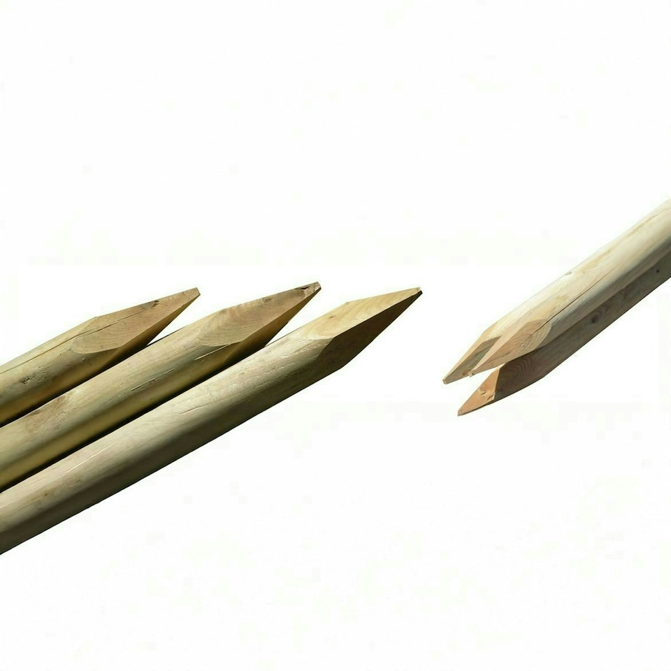 image 1 of Wooden Fence Post for Hazel and Willow Hurdle Fence Panels 1.67m