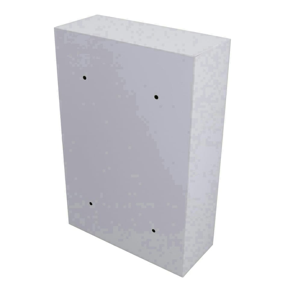image 1 of White Modern Style Letter Post Mail Box Metal Wall Door Gate House Lockable White