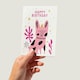 image 3 of Dog Lover Pink Queen Pet Crown Happy Birthday Greeting Card