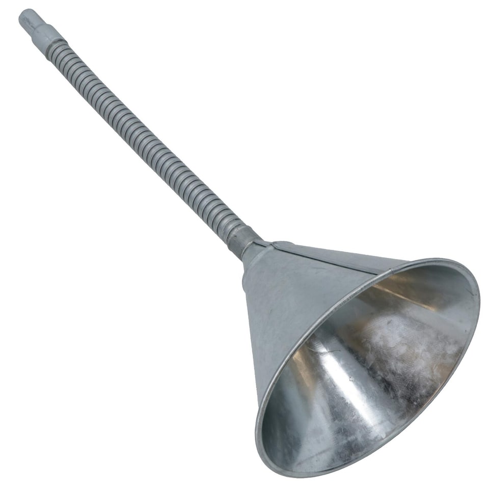 image 1 of Steel Metal Funnel Flexible Hose / Shaft / Pipe Galvanised With Filter SIL238