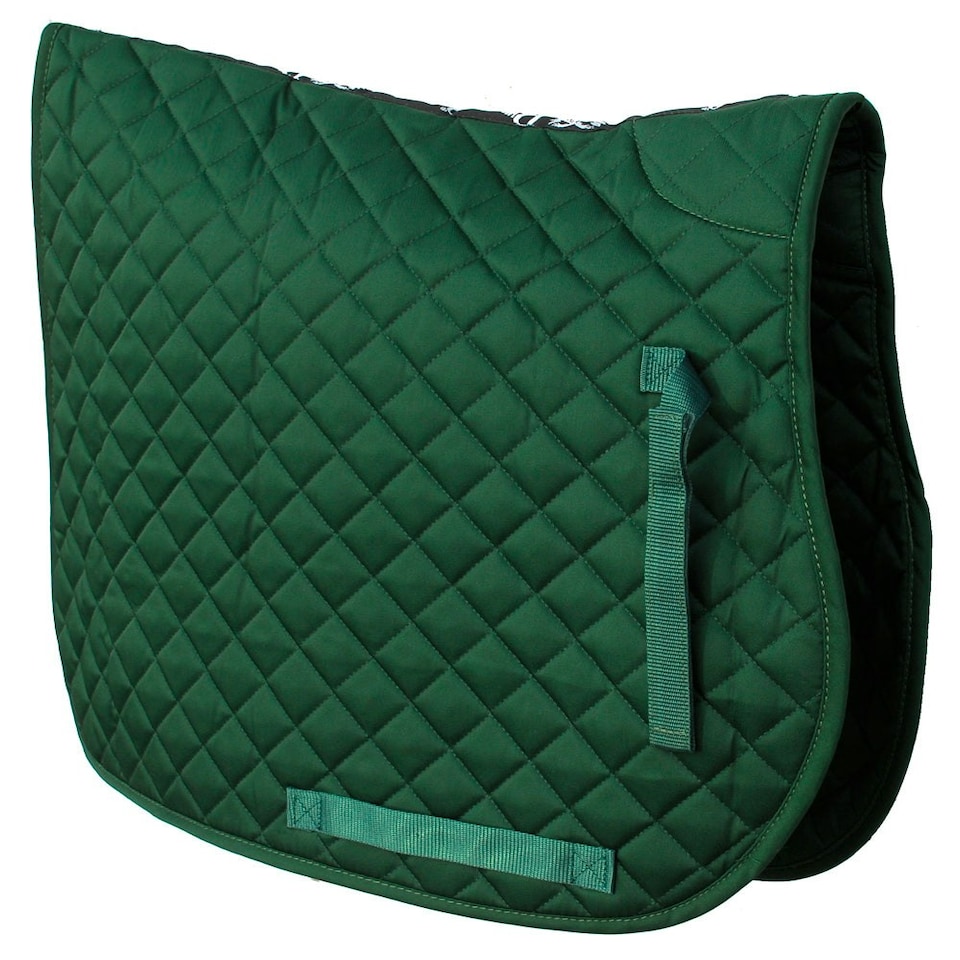 image 1 of Rhinegold Cotton Quilted Saddle Cloth Green | Size: Cob
Colour: Turquoise