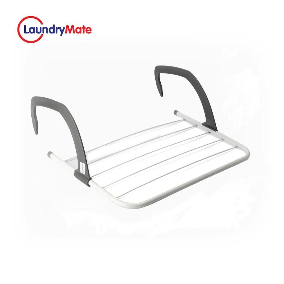 image 1 of Over Radiator Airer Clothes Washing Drying Indoor Rack Adjustable Rail Dryer