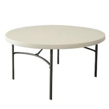 Side table Lifetime Cream 152 x 74 x 152 cm Steel Plastic N/A