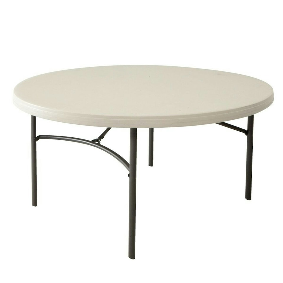 image 1 of Side table Lifetime Cream 152 x 74 x 152 cm Steel Plastic N/A