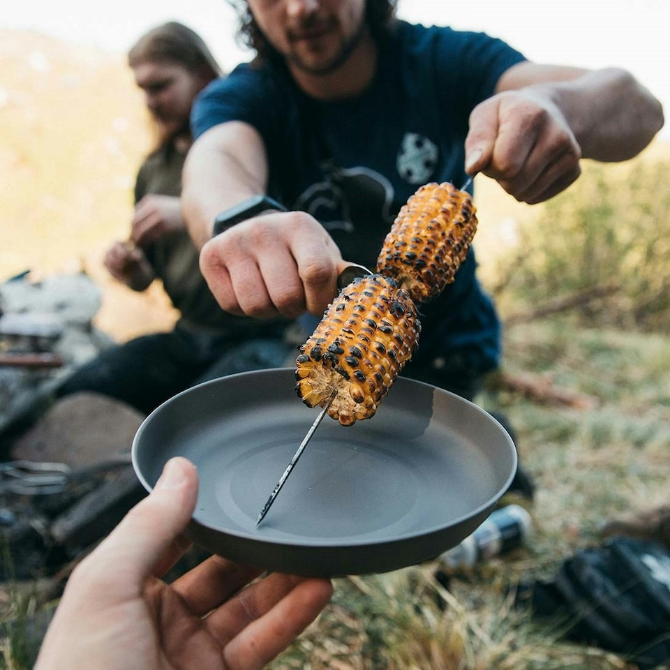 image 1 of Lifeventure Titanium Camping Titanium Plate | Grey