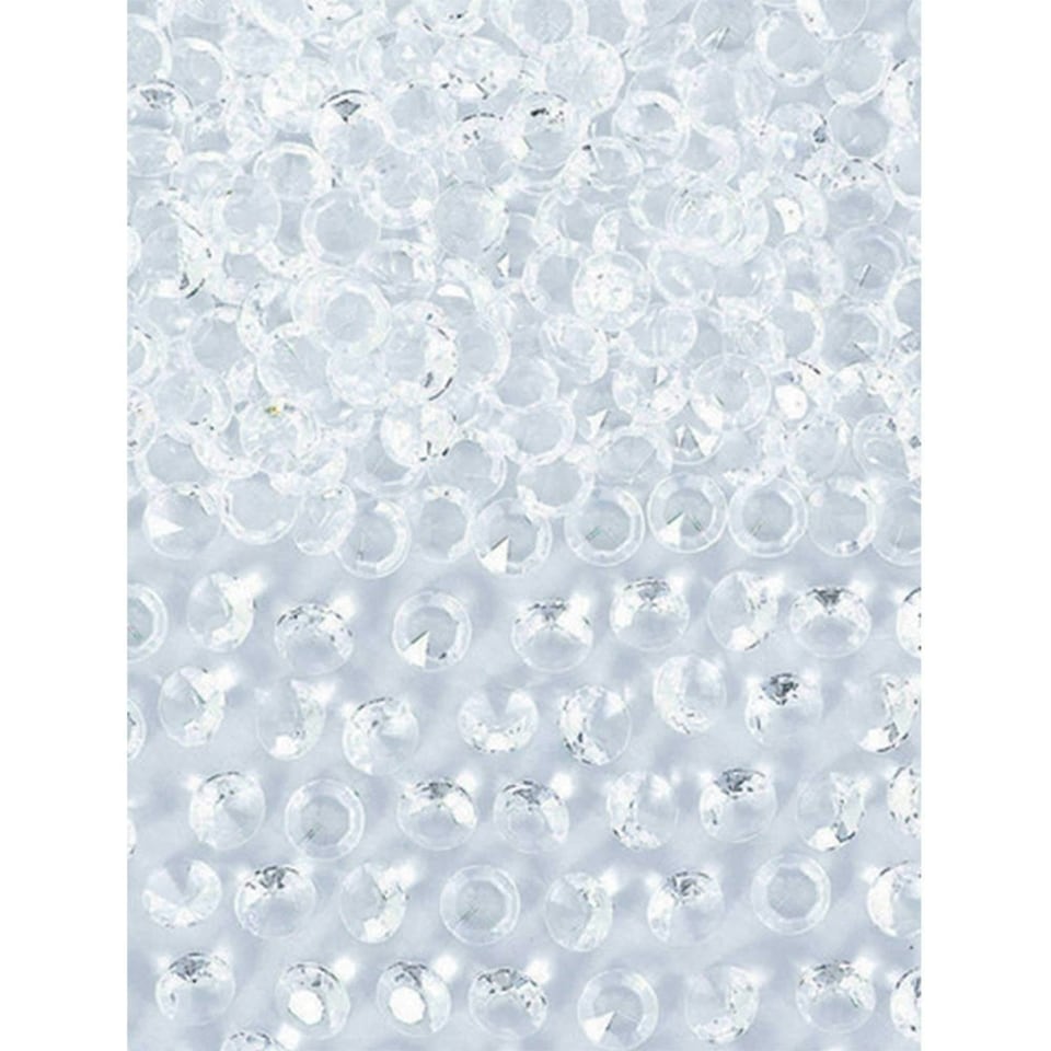 image 1 of Amscan Scatter Faux Gemstone Confetti - Clear - One Size