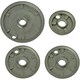 image 2 of SPARES2GO (Non Universal) Oven Cooker Hob Gas Burner Crown & Flame Cap Kit for Beko Oven/Cooker/Hob (Small, 2 Medium & Large, 55mm - 100mm)