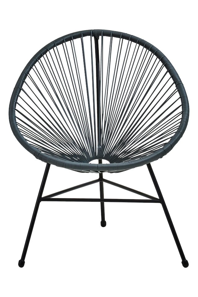 image 1 of Orsina Sturdy Grey Rattan 3 Piece Patio Set, Weather Resistant Table And Chairs, Outdoor Round Table and Chairs