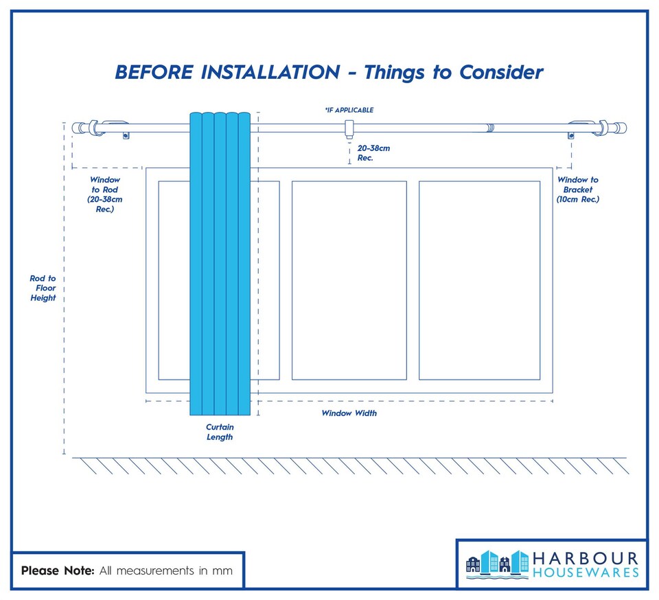 image 1 of Harbour Housewares Extendable Metal Curtain Poles Kit - 77 to 150cm - Brushed Nickel - Pack of 2