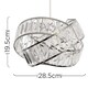 image 7 of ValueLights Hudson Silver Ceiling Pendant Shade Clear