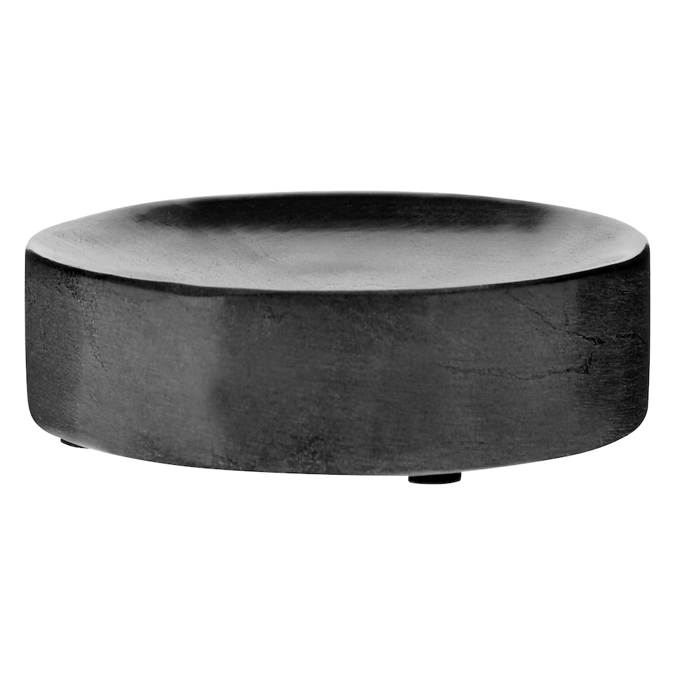 image 1 of Kamal Dark Grey Marble Effect Soap Dish