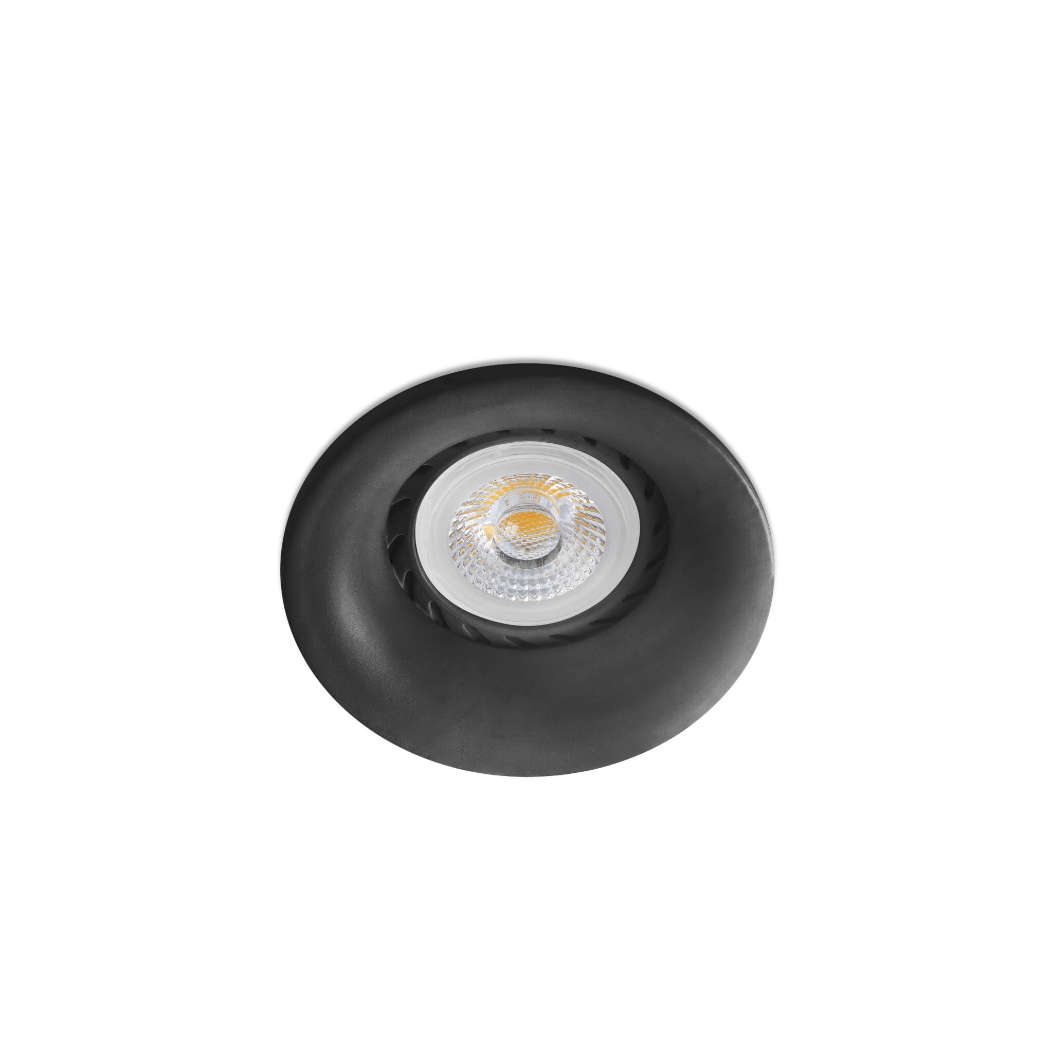 Netlighting Neon Black recessed Downlight Round 1x GU10