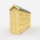 image 1 of 4 x 20 Feet Apex Shed - Single Door Without Windows - Wood - L592 x W118 x H217 cm Brown