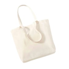 Westford Mill Organic Cotton Shopper Bag - Natural - One Size Cream