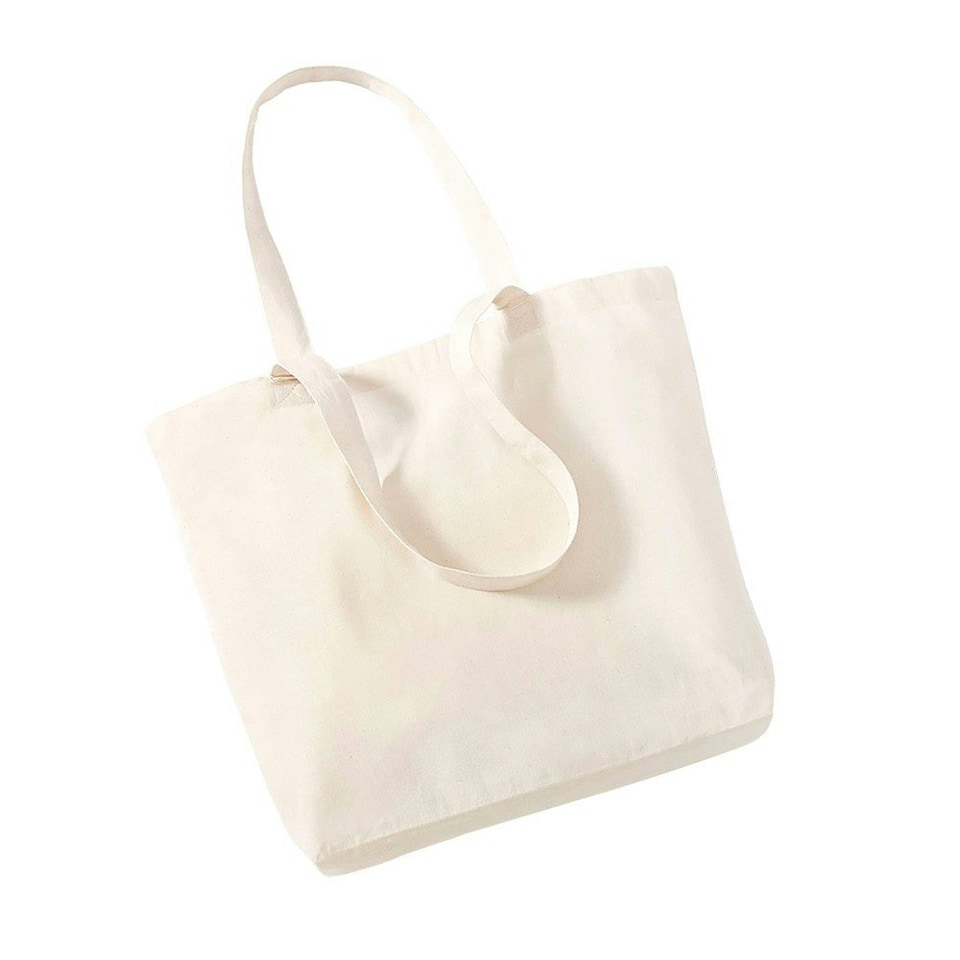 image 1 of Westford Mill Organic Cotton Shopper Bag - Natural - One Size Cream