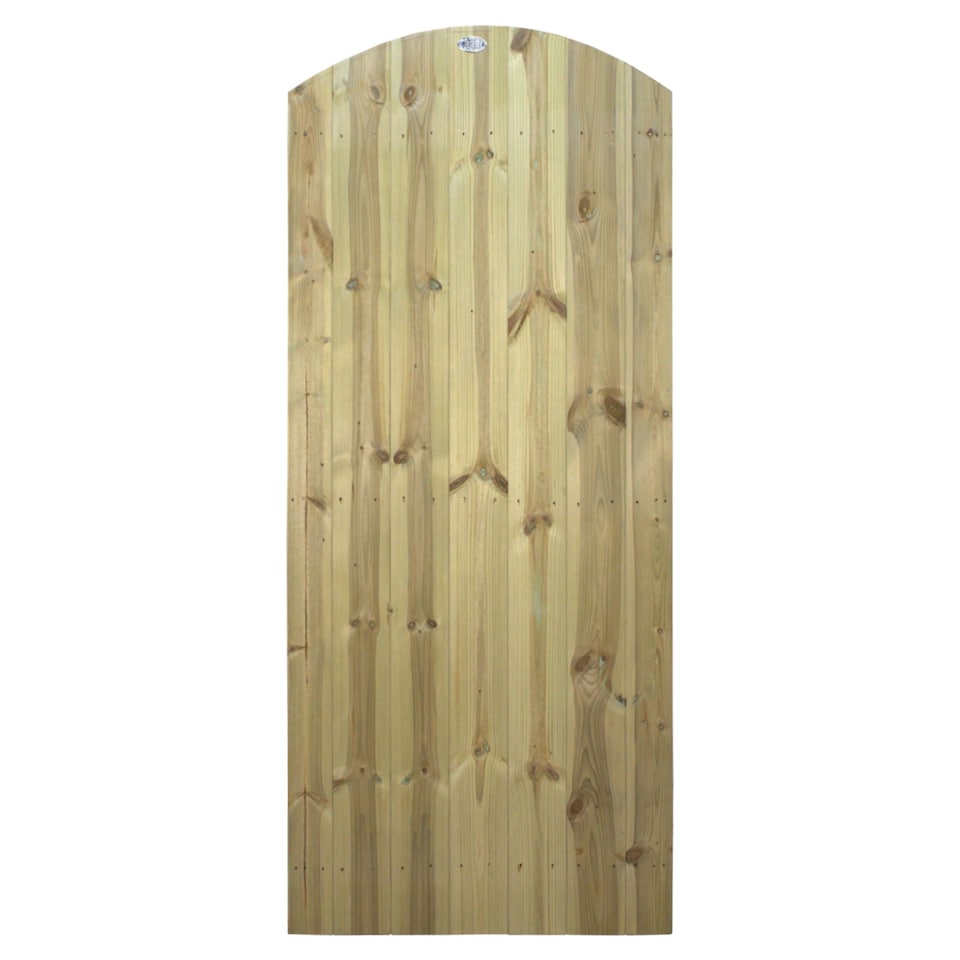 image 1 of Arch Top Wooden Garden Gate 6ft x 2.5ft Tongue & Groove Fully Framed Treated Door