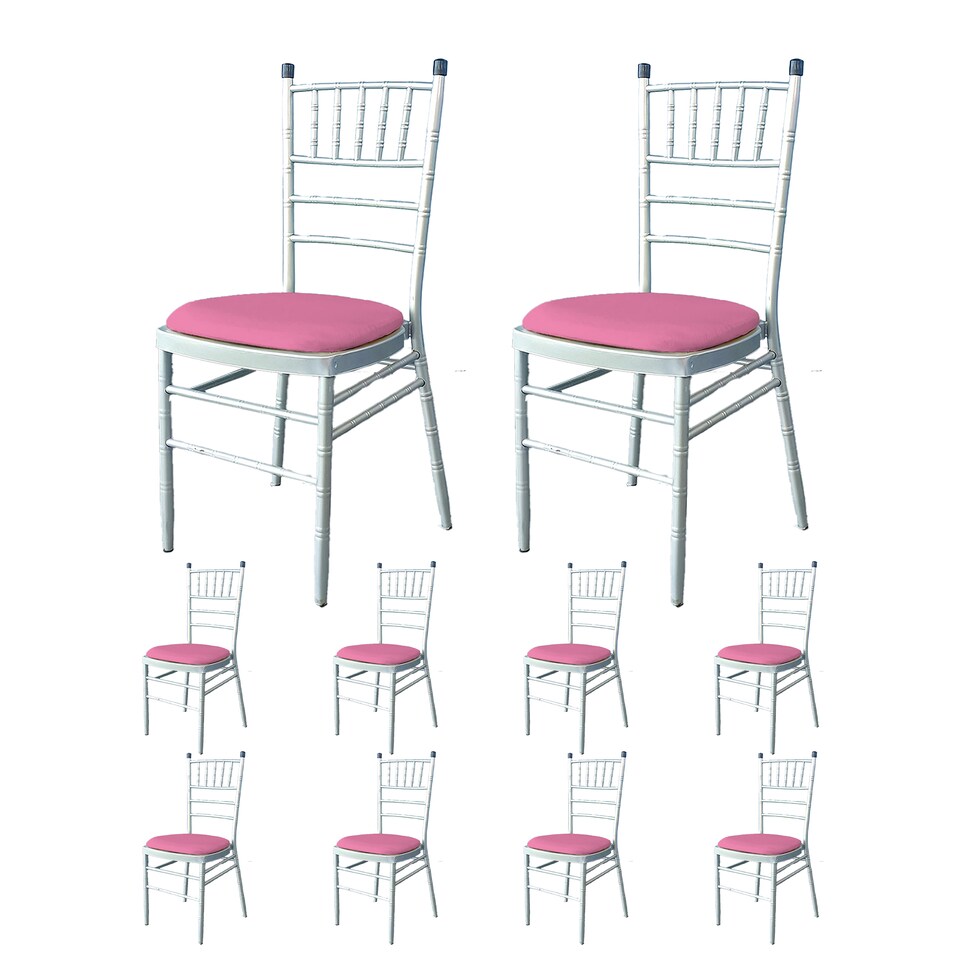 image 1 of Dining Seat Chair Covers Stretchable Spandex High-Back Slipcovers - 10pcs