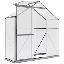 Outsunny 6 x 2.5ft Polycarbonate Greenhouse Aluminium Green House
