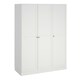 image 1 of Brande Wardrobe with 3 Frame Doors in White