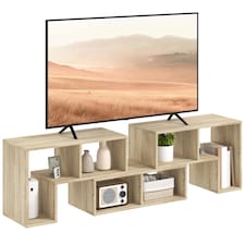 Adjustable Free Combination TV Stand Unit With Storage Grey