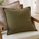 image 1 of Yard Slub Cotton Cushion | Green | Lichen