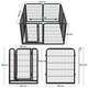 image 3 of Yaheetech 8-Panel Metal Dog Playpen, 65 × 80 cm Black