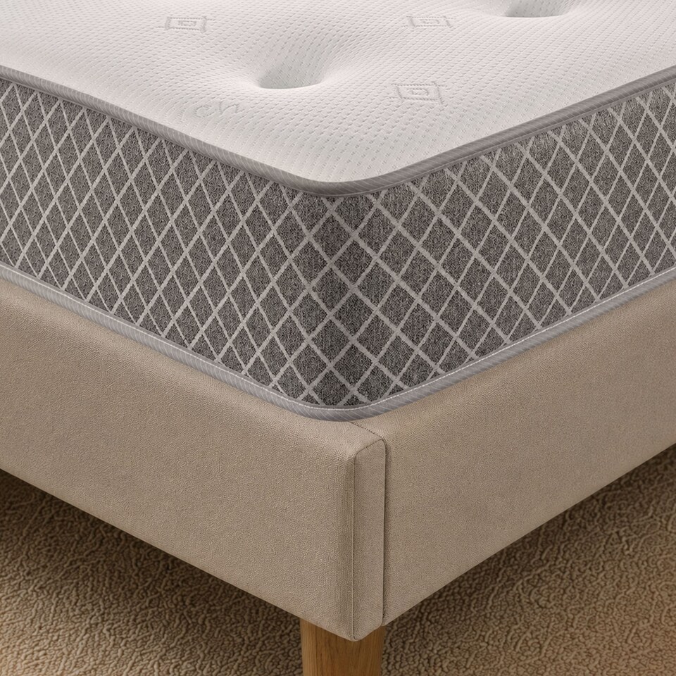 image 1 of Nebraska 18cm Hybrid Memory Foam & Spring Mattress with CoolTouch Cover | European Double