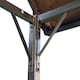 image 7 of Outsunny Metal Smoking Gazebo Marquee Garden Patio BBQ Tent Grill Canopy Awning Shelter  Coffee