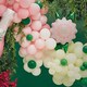 image 4 of Blush Pink Flower Helium Giant Foil Balloon 56cm / 23 in