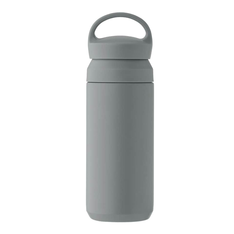 image 1 of MidOcean Onyx Double-Walled 320ml Bottle - Stone Grey - One Size Black | One Size