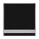 image 1 of 140cm Black Straight Diamante Edge Border Roller Blind | Black | Black