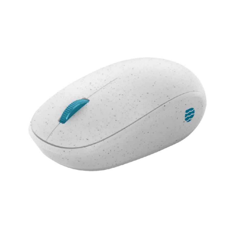 image 1 of Microsoft Modern Ocean Plastic Bluetooth Mouse - White I38-000-OCEAN