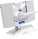 image 2 of Denver MC-5220 CD Player For Home HiFi System - CD Player With Speakers & Radio - Mains Power, Clock Radio, Remote Control, Desktop Stand/Wall Mounted CD Player
