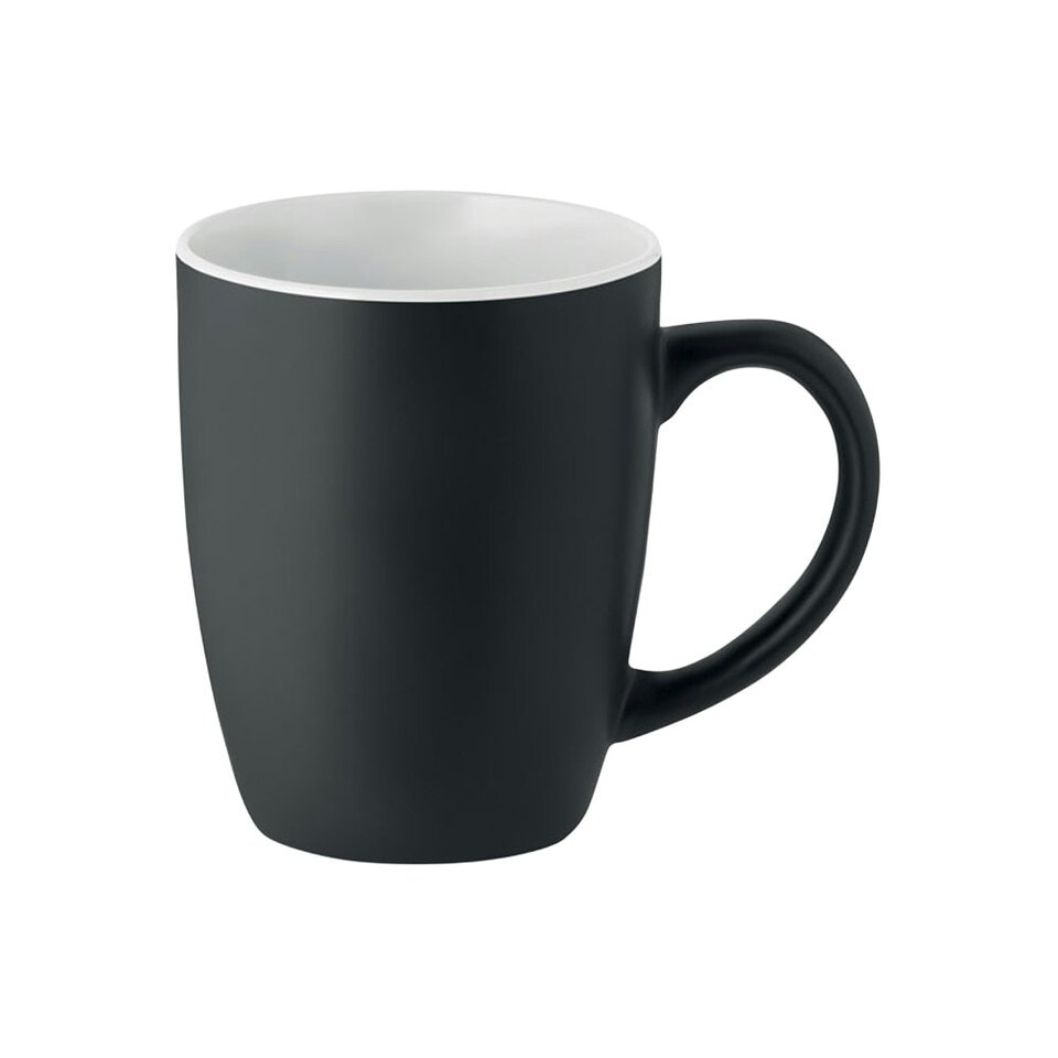 image 1 of MidOcean Lim Two Tone Ceramic 0.29L Mug - Black/White - One Size
