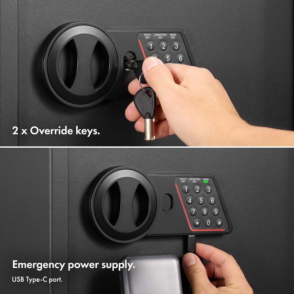 image 1 of VonHaus 27L Electronic Safe Box with Digital Keypad