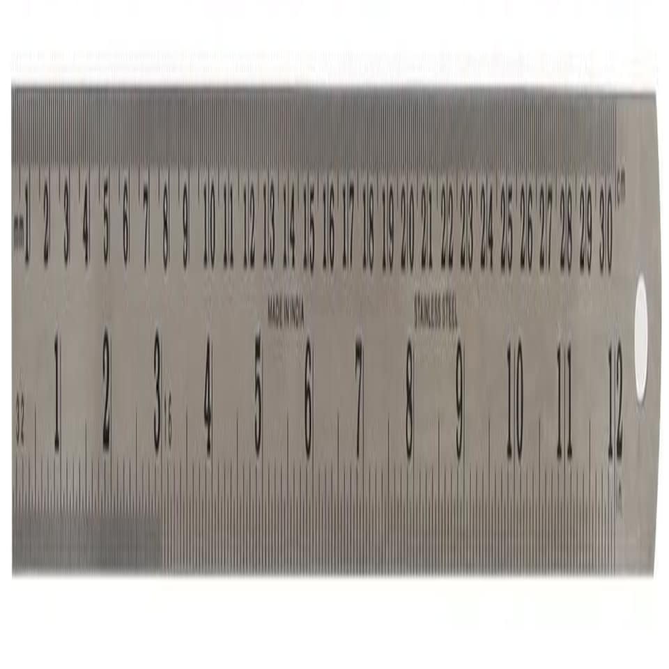 image 1 of DURATOOL - 12" (300mm) Stainless Steel Ruler with Metric/Imperial Marking, Satin