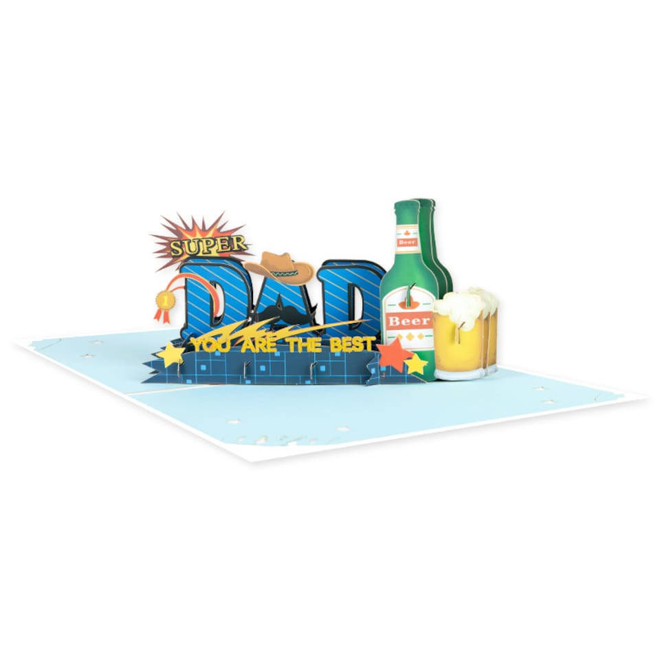 image 1 of Star of the Day 3D Pop Up Father’s Day Card